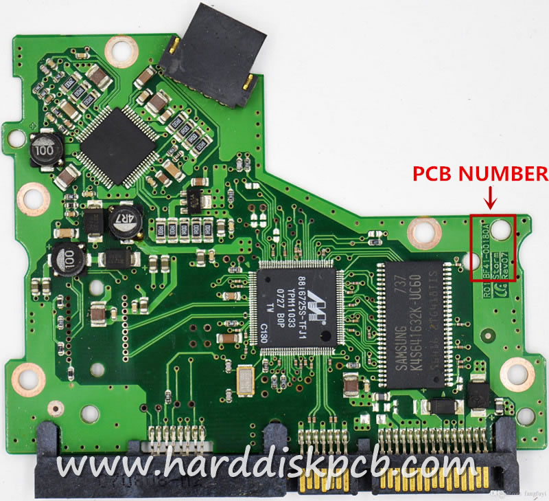 (image for) Hard Drive PCB Board for samsung Logic Board BF41-00180A Storm REV.07