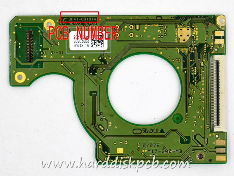 (image for) Hard Drive PCB Board for samsung Logic Board BF41-00181A NEXUS REV09 P08