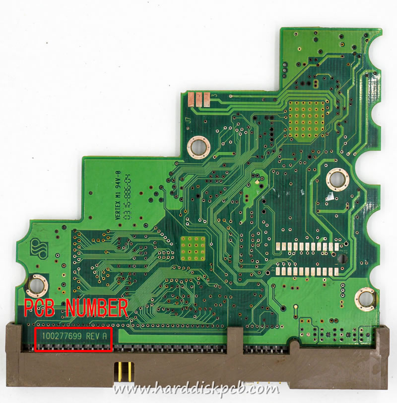 (image for) HDD PCB Seagate Logic Board 100277699 REV A 100277697