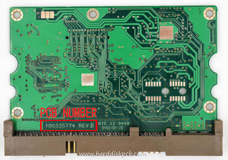 (image for) HDD PCB Seagate Logic Board 100335774 REV B