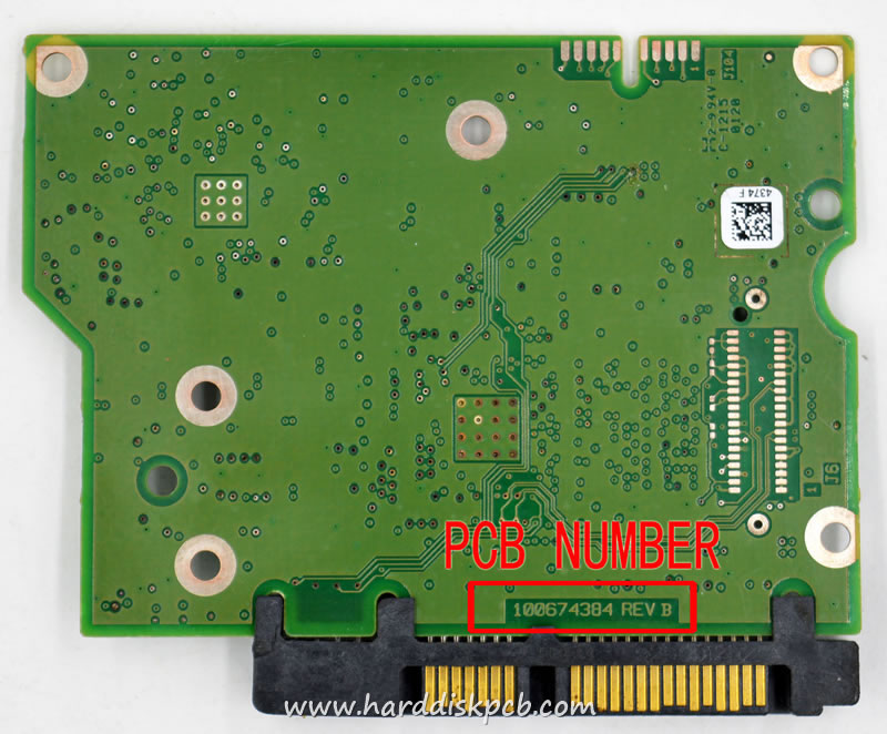 (image for) HDD PCB Seagate Logic Board 100674384 REV B