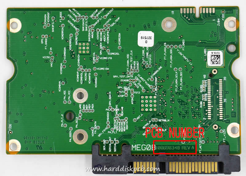 (image for) HDD PCB Seagate Logic Board 100690348 REV A