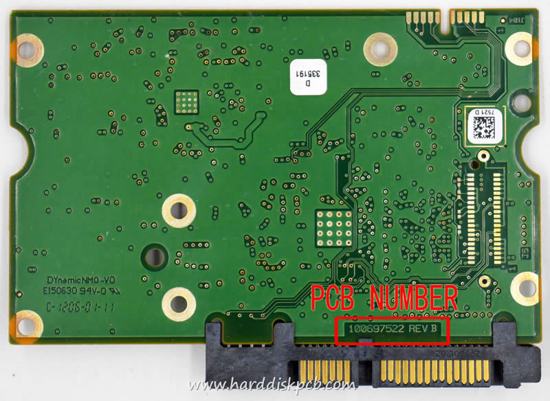 (image for) HDD PCB Seagate Logic Board 100697522 REV B