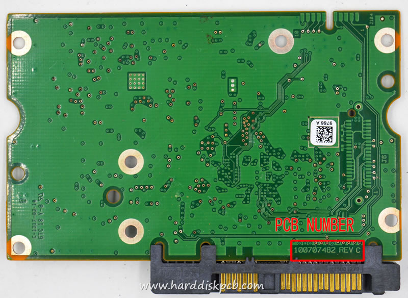 (image for) HDD PCB Seagate Logic Board 100707482 REV C