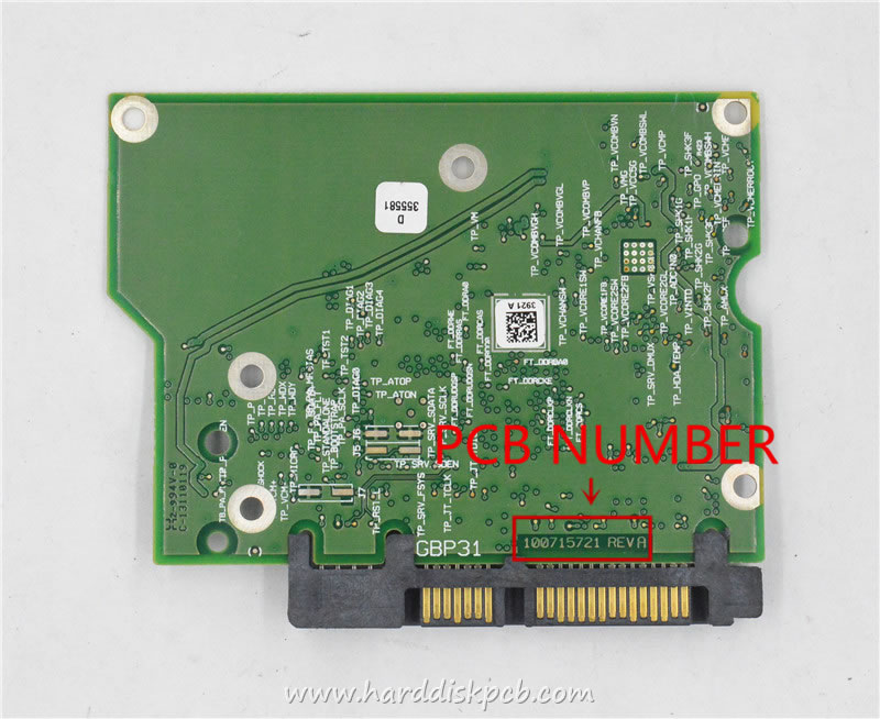 (image for) HDD PCB Seagate Logic Board 100715721 REV A