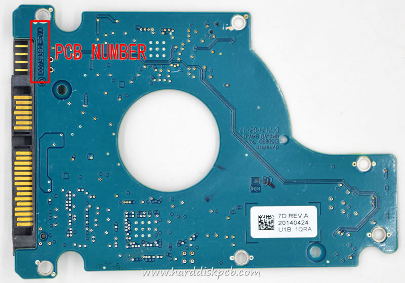 (image for) SPINPOINT M9T 7C REV.A ST2000LM003 MOMENTUS HDD PCB 100739392 REV A