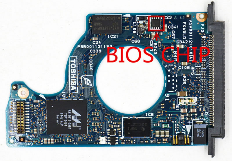 (image for) TOSHIBA HDD PCB Logic Board A5A001121010