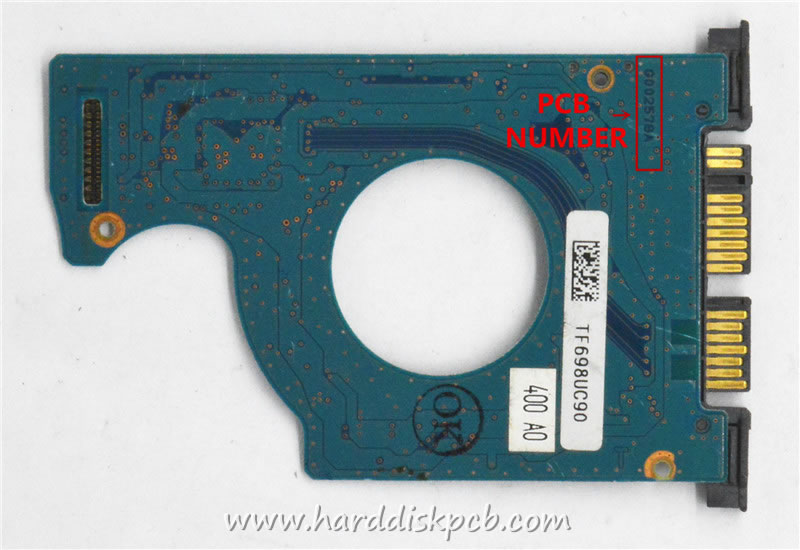 (image for) TOSHIBA HDD PCB Logic Board G002578A