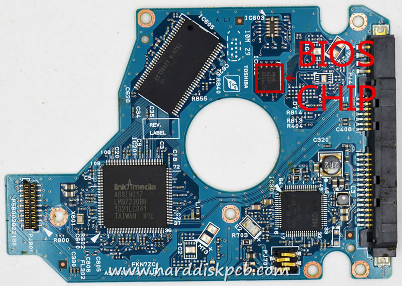 (image for) TOSHIBA RoHS MK3261GSY HDD2E83 PN 45N7052 HDD PCB Logic Board G002822A