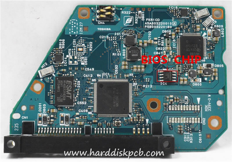 (image for) TOSHIBA HDD PCB Logic Board G003220A