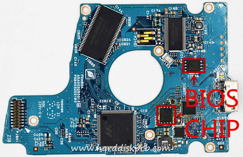 (image for) USB 3.0 MQ01UBD100 TOSHIBA HDD PCB Logic Board G003250A