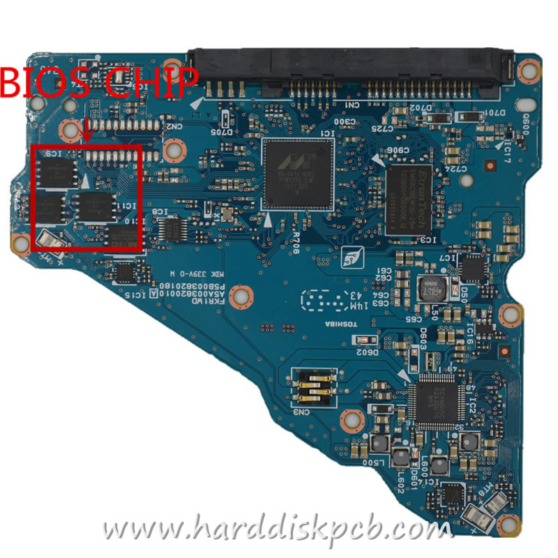 (image for) TOSHIBA md04aca600 HDD PCB PCB Number G3820A