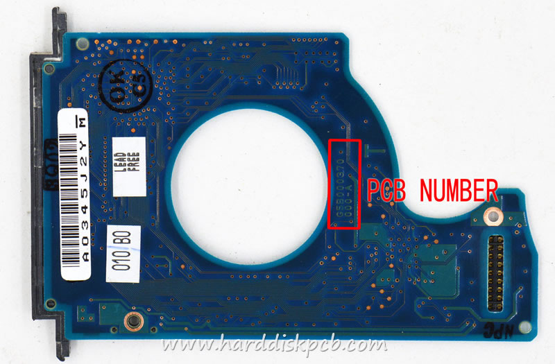 (image for) TOSHIBA HDD PCB Logic Board G5B000370000-A