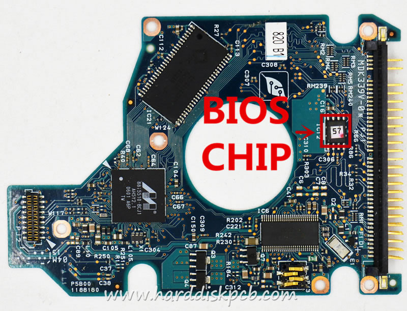 (image for) TOSHIBA HDD PCB Logic Board G5B001188000-A