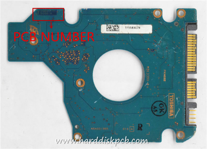 (image for) TOSHIBA HDD PCB Logic Board G5B001355000-A