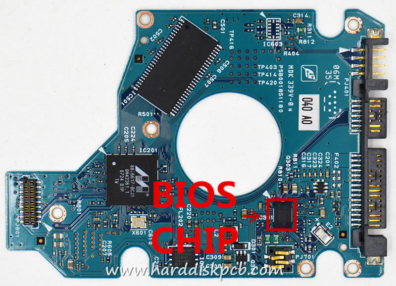 (image for) TOSHIBA HDD PCB Logic Board G5B001851000-A