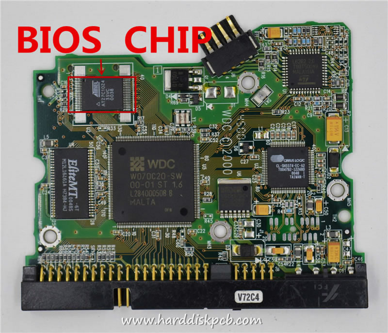 (image for) HDD PCB Western Digital Logic Board 2060-001003-001, 0000 001003-000