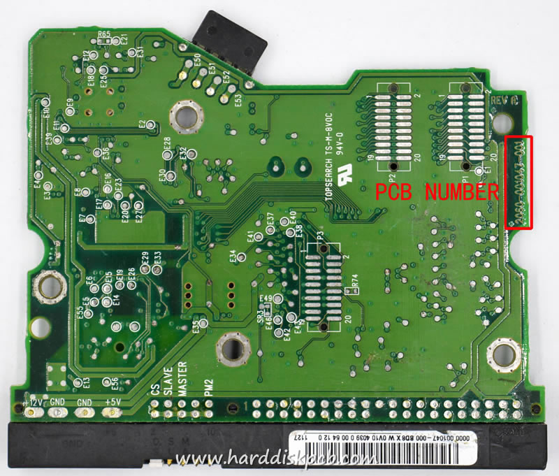 (image for) HDD PCB Western Digital Logic Board 2060-001047-001 000-001047-000