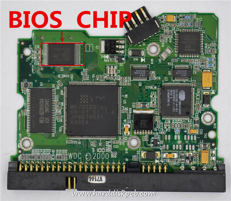 (image for) HDD PCB Western Digital Logic Board 2060-001047-001 000-001047-000