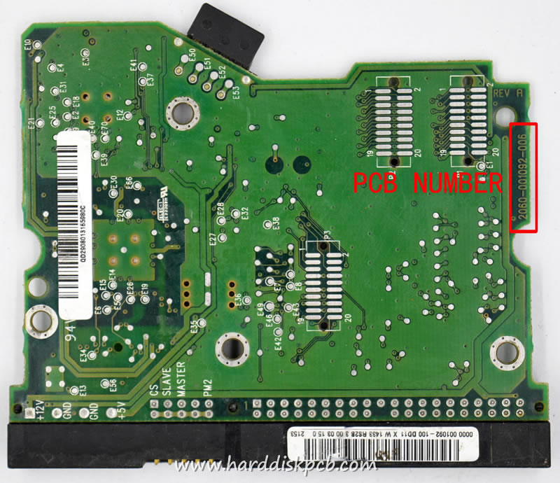 (image for) Western Digital HDD PCB Logic Board 2060-001092-006 0000 001092-100