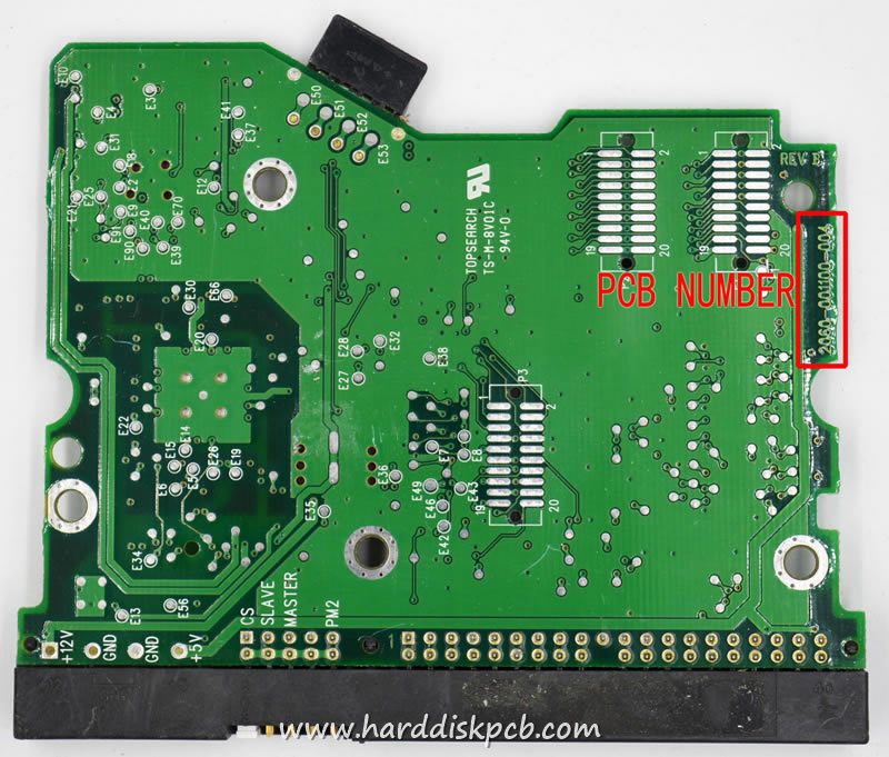 (image for) HDD PCB Western Digital Logic Board 2060-001100-004 rev b