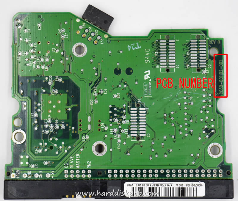 (image for) HDD PCB Western Digital Logic Board 2060-001102-002 0000 001120-200