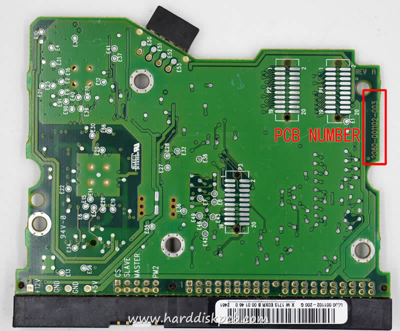 (image for) HDD PCB Western Digital Logic Board 2060-001102-003, 0000 001102-200