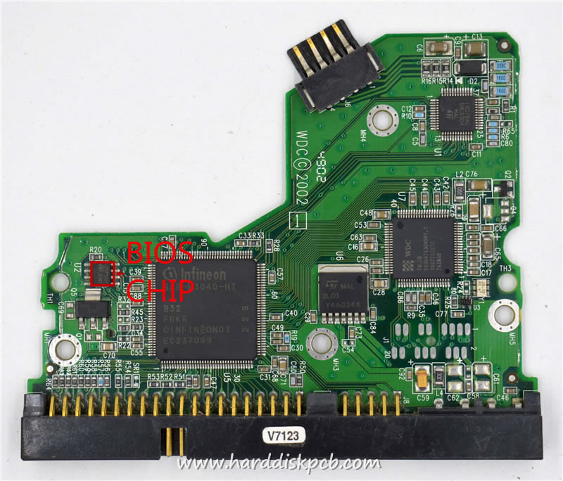 (image for) HDD PCB Western Digital Logic Board 2060-001127-003 2061-001127-000