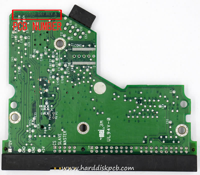 (image for) HDD PCB Western Digital Logic Board 2060-001130-007 Sticker D3A1-001130-000