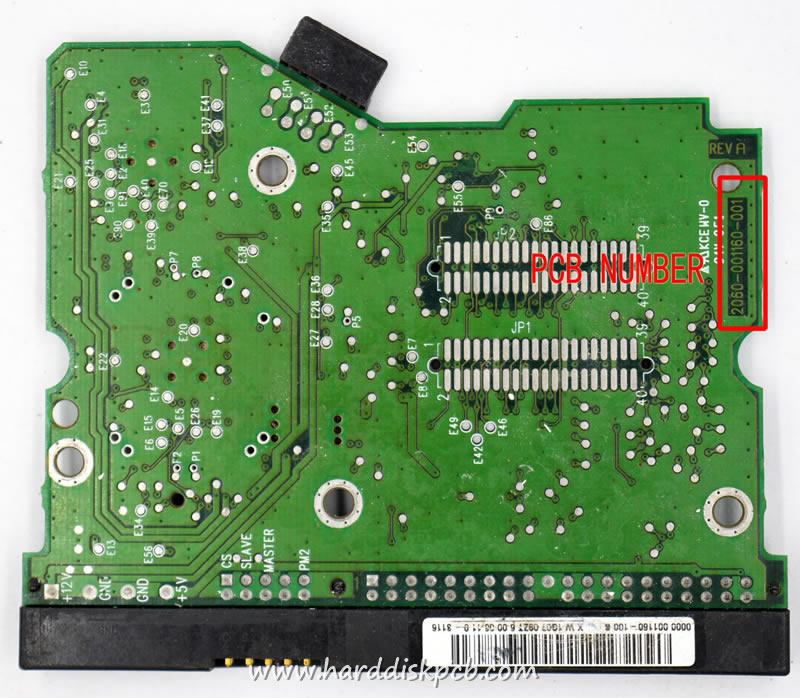 (image for) HDD PCB Western Digital Logic Board 2060-001160-001 0000 001160-100