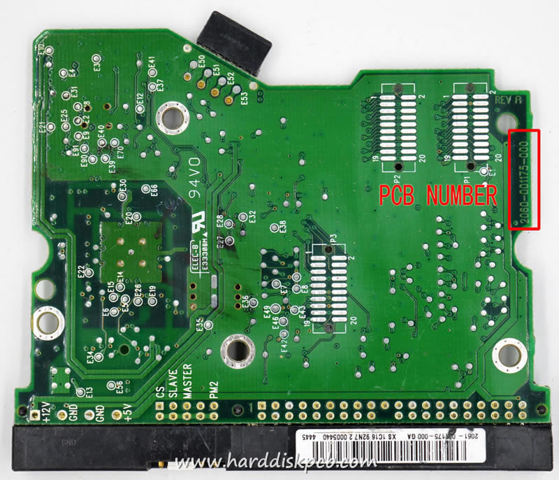 (image for) HDD PCB Western Digital Logic Board 2060-001175-000 2061-001175-000