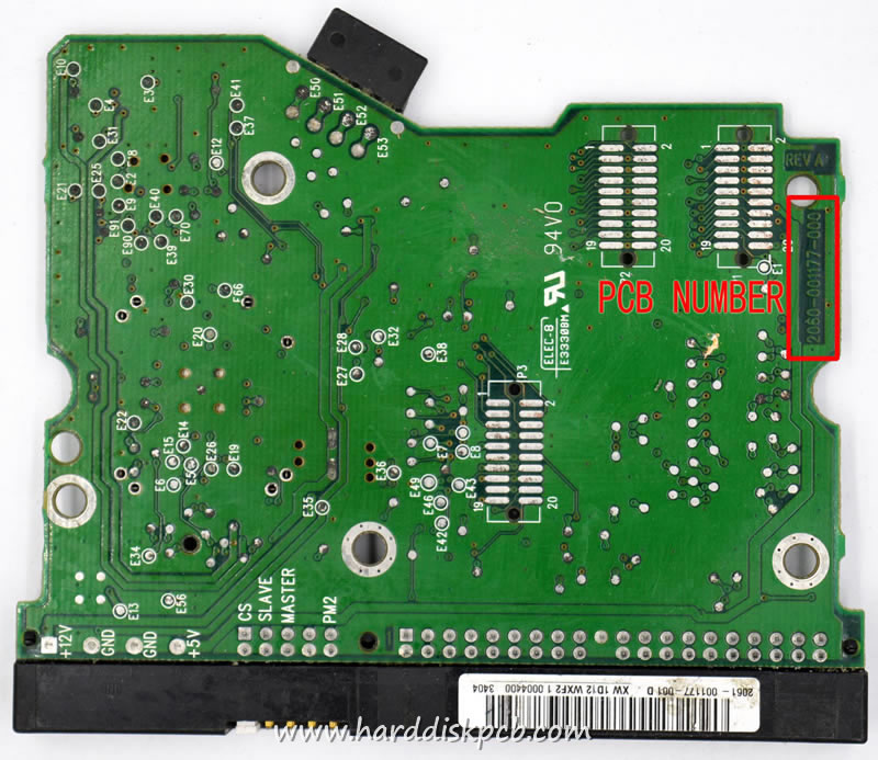 (image for) HDD PCB Western Digital Logic Board 2060-001177-000 2061-001177-001