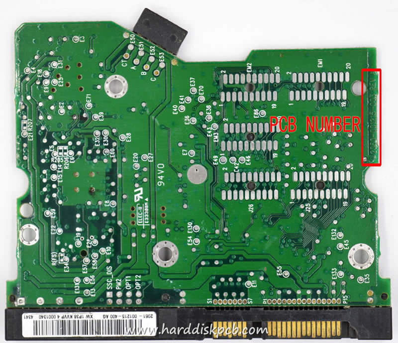 (image for) HDD PCB Western Digital Logic Board 2060-001215-003 2061-001215-400