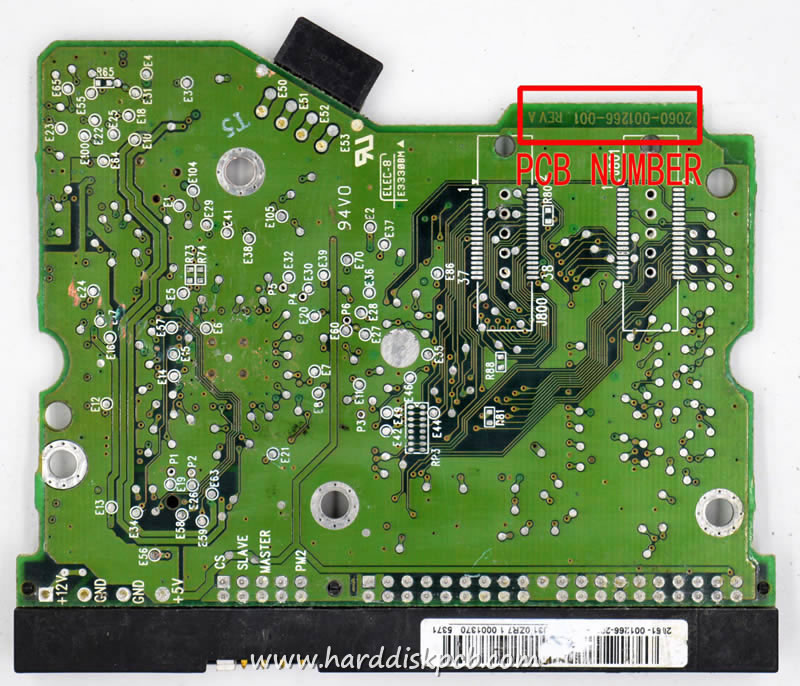 (image for) HDD PCB Western Digital Logic Board 2060-001266-001 2061-001266-200