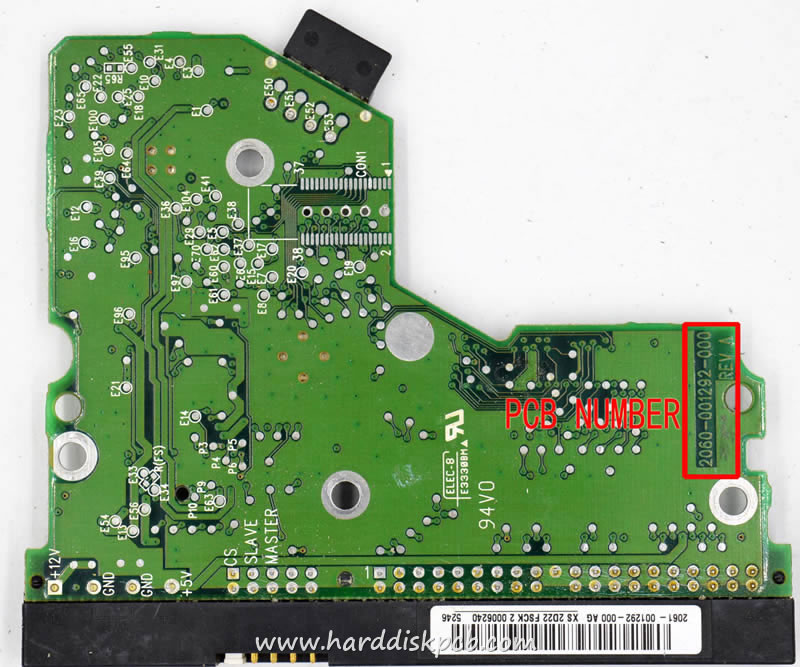 (image for) HDD PCB Western Digital Logic Board 2060-001292-000 2061-001292-000