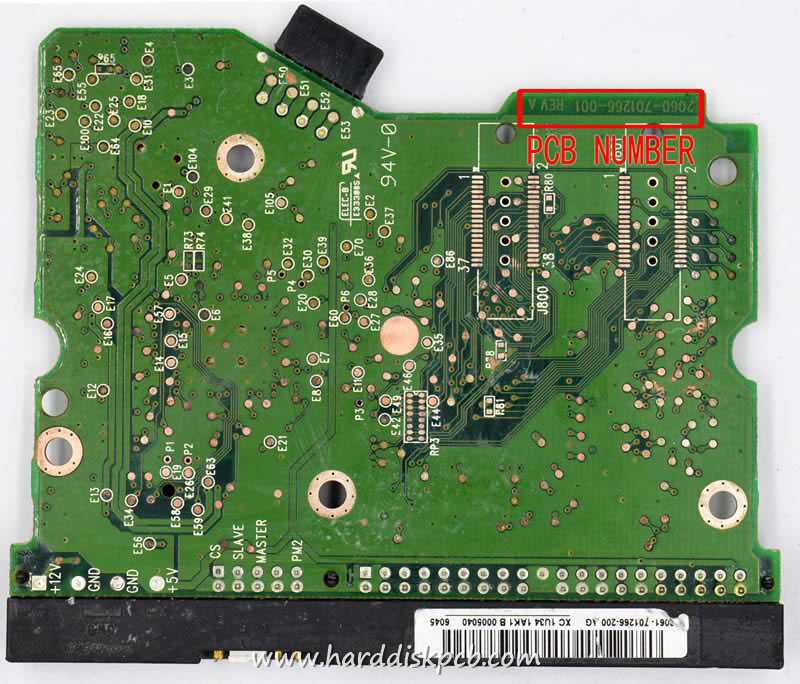 (image for) HDD PCB Western Digital Logic Board 2060-701266-001 2061-701266-200