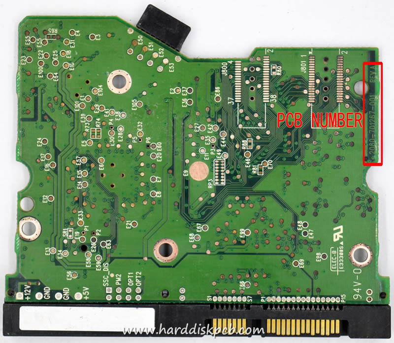 (image for) HDD PCB Western Digital Logic Board 2060-701267-001 2061-701267-200