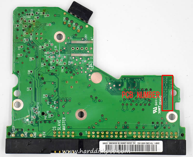 (image for) HDD PCB Western Digital Logic Board 2060-701292-000 Sticker 2061-701292-000