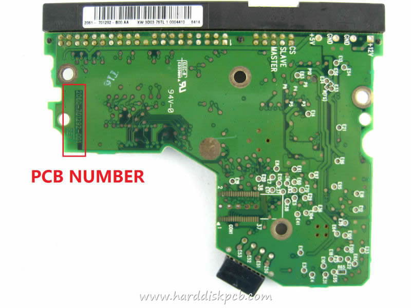 (image for) HDD PCB Western Digital Logic Board 2060-701292-001 Sticker 2061-701292-B00