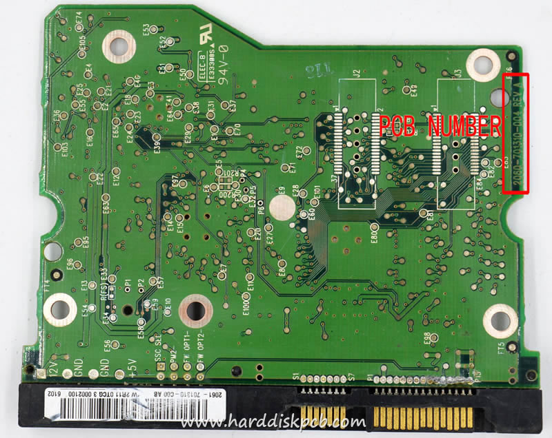 (image for) HDD PCB Western Digital Logic Board 2060-701310-004 Sticker 2061-701310-C00