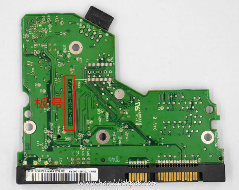 (image for) HDD PCB Western Digital Logic Board 2060-701335-006 Sticker 2061-701335-Q00