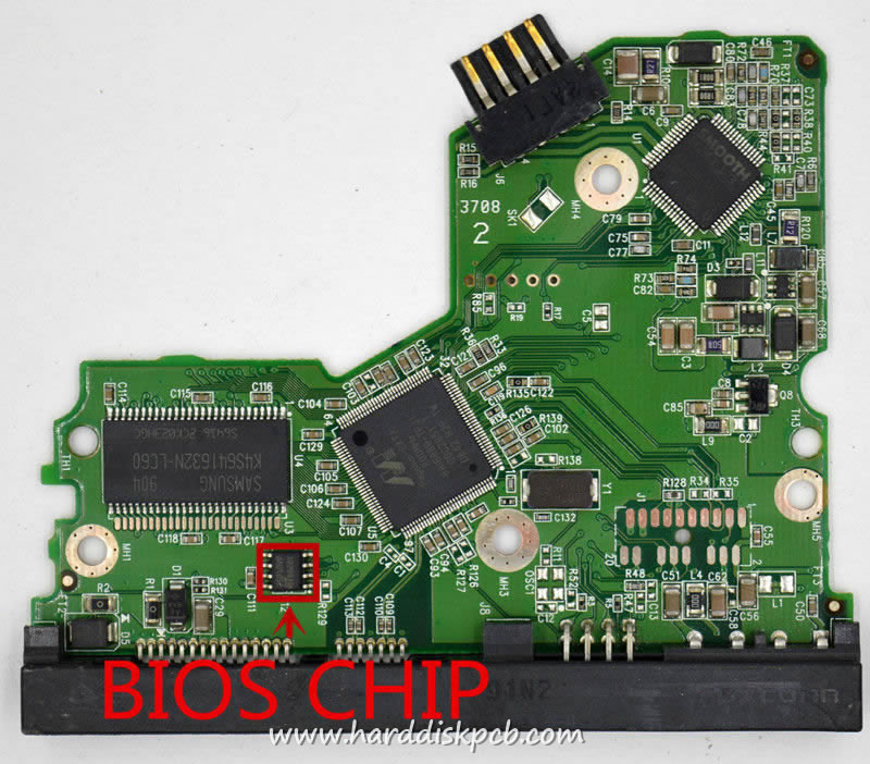 (image for) HDD PCB Western Digital Logic Board 2060-701335-007 Sticker 2061-701335-T00