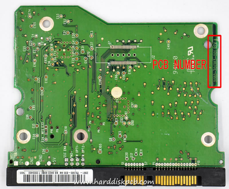 (image for) HDD PCB Western Digital Logic Board 2060-701383-001 2061-701383-E00