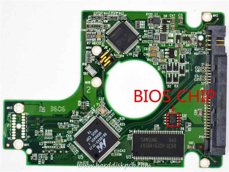 (image for) HDD PCB Western Digital Logic Board 2060-701424-007 REV A 2061-701424-N00