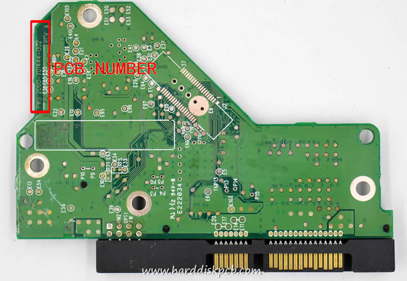 (image for) HDD PCB Western Digital Logic Board 2060-701444-002 WHIT ROM