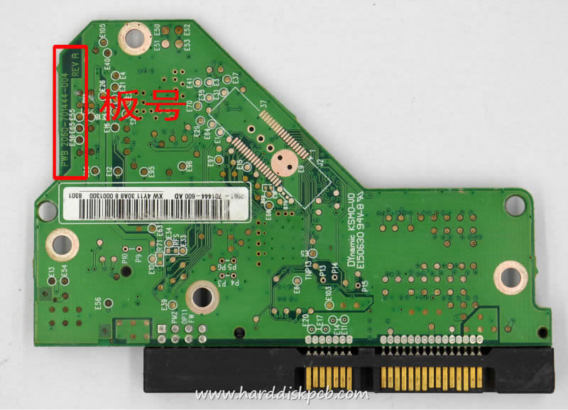 (image for) PCB 2060-701444-004, WD WD5000AACS-22ZUB0, 2061-701444-K00 AB