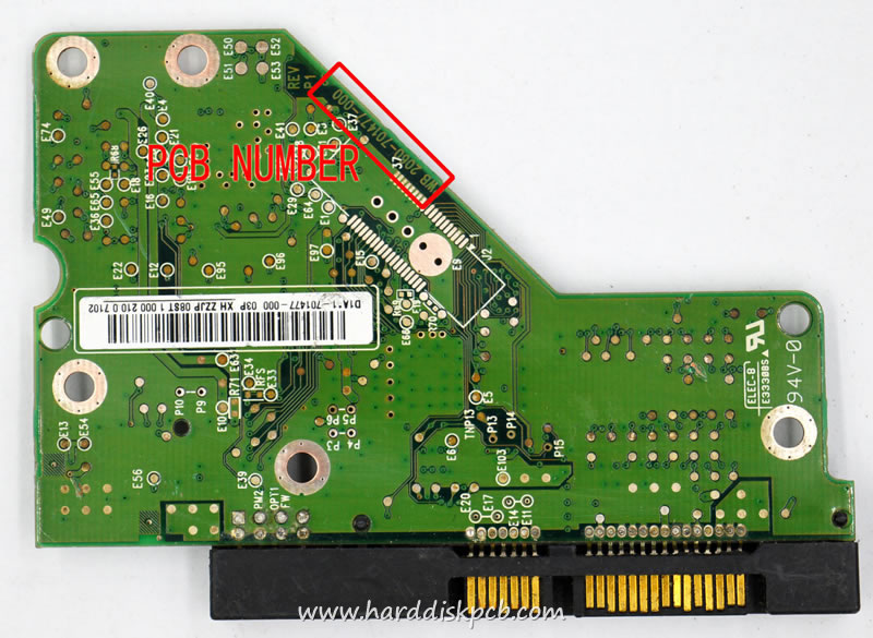 (image for) HDD PCB Western Digital Logic Board 2060-701477-000 WITH ROM Sticker D1A*1-701477-000