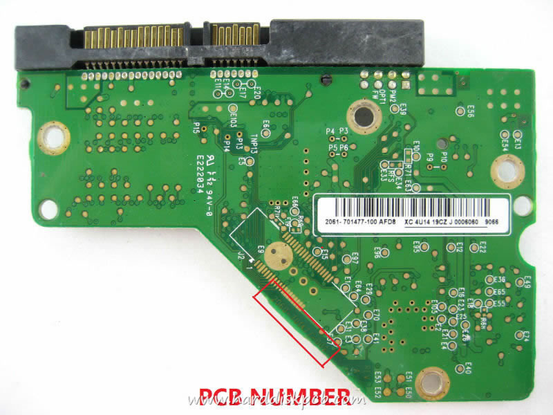 (image for) HDD PCB Western Digital Logic Board 2060-701477-002 REV A 2061-701477-900