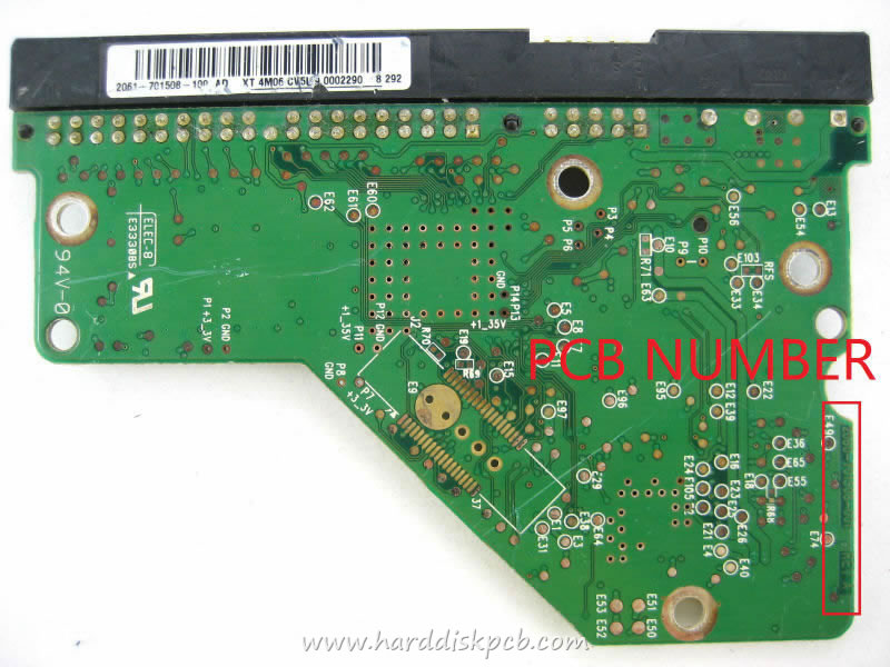 (image for) WD5000AAKB WD PCB Controller Circuit Board 2060-701508-001 REV P1