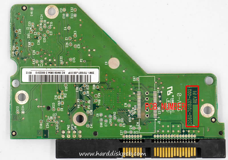 (image for) HDD PCB Western Digital Logic Board 2060-701537-002 REV P1 2061-701537-J00